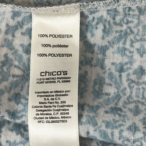 Chico's Zenergy Tee Size 1 (8) Medium  Cap Sleeve NWOT - Picture 11 of 13